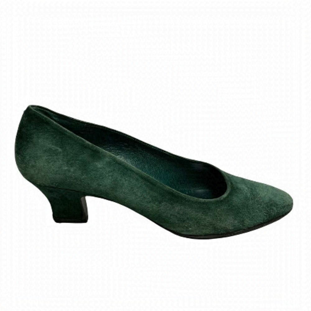 Browns Bravo Browns Suede Slip On Shoes Heels Pumps Green